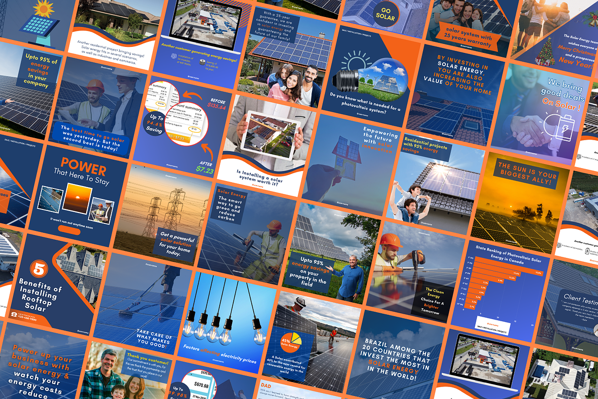 Solar Energy Canva Templates Bundle, a Social Media Template by Canvagator (Photo 2 of 3)