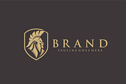 Golden Spartan Lion Crest Logo, a Branding & Logo Template by VectorCrow (Thumbnail 4 of 6)