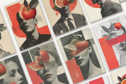 Red collage Cut out Mixed media set, an Object Graphic by 60secondsArt (Thumbnail 6 of 12)