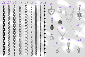 Procreate Chains Jewelry Brushes