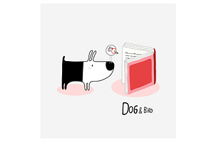 Dog & Bird Reading