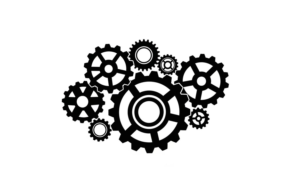 Gear & Cogwheel Silhouette Vector Bu, an Illustration by jahid234 (Photo 38 of 51)