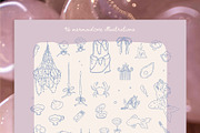 Mermaidcore aesthetic clipart set, a Seasonal Illustration by Cute Atelier (Thumbnail 2 of 15)
