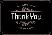 RHESON Blackletter font, a Blackletter Font by twinstd (Thumbnail 11 of 13)