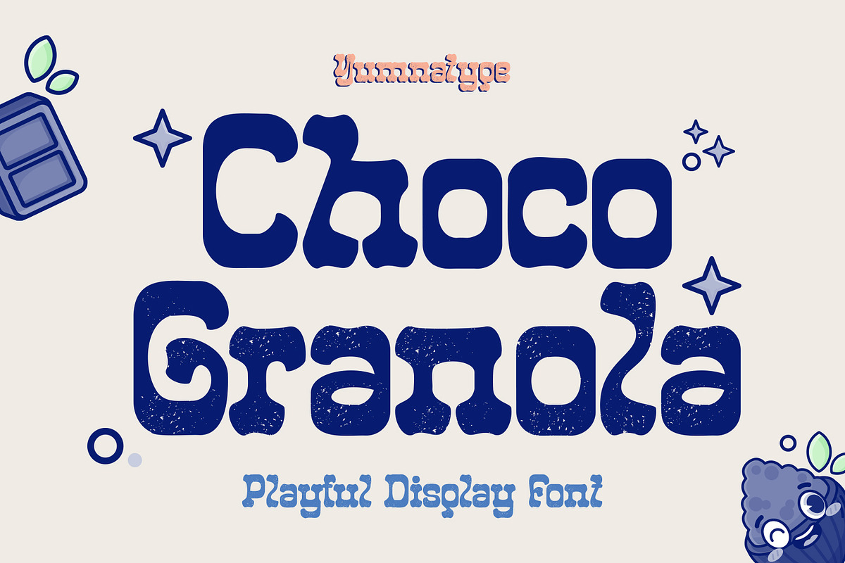 Choco Granola, a Symbol Font by yumnatype (Photo 1 of 10)