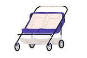 Strollers, prams, baby carriages set, a Transportation Illustration by Good Studio (Thumbnail 5 of 6)