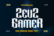 Zeuz Gamer - Modern Font, a Sans Serif Font by Viswal Studio (Thumbnail 1 of 5)