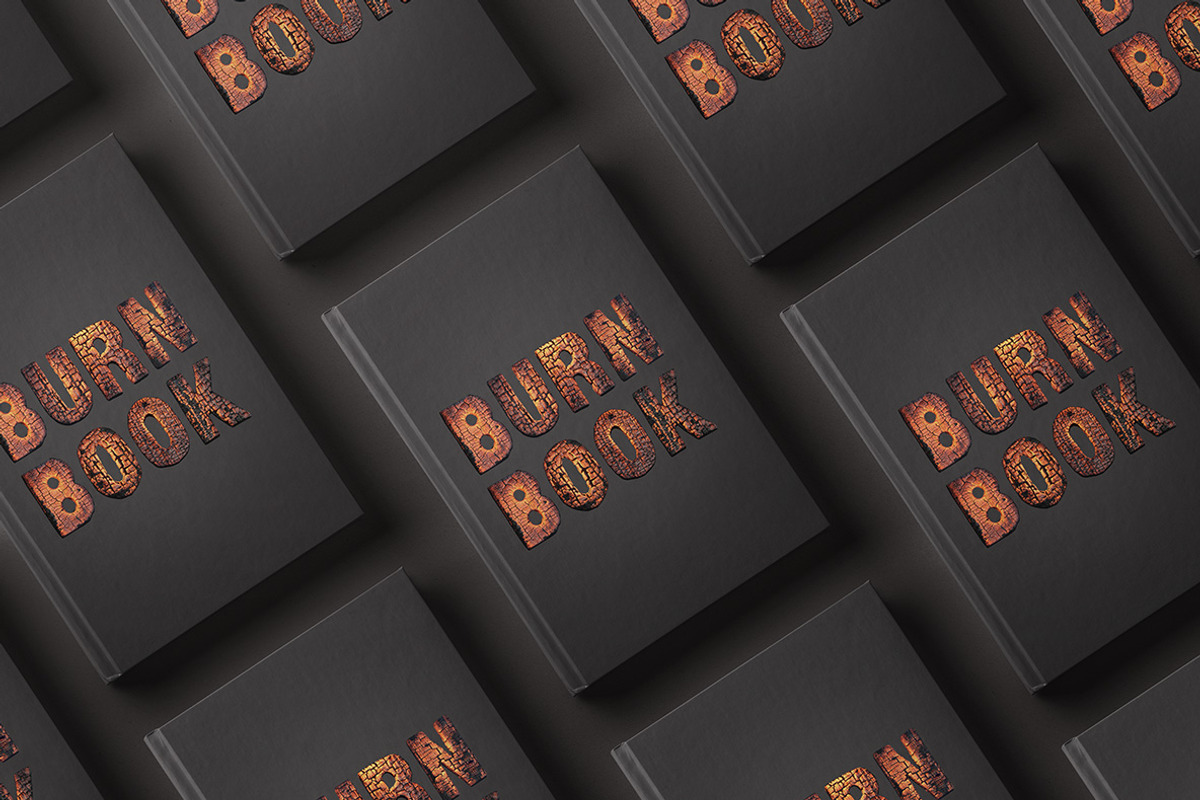 Burning Wood Font, a Font by Handmadefont (Photo 7 of 8)
