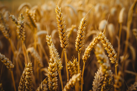 Detailed view of a field of wheat wi, a Photo by Iftikhar Alam