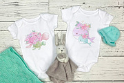 Nursery clipart Cute marine life, an Animal Illustration by Yuliya Art (Thumbnail 11 of 11)