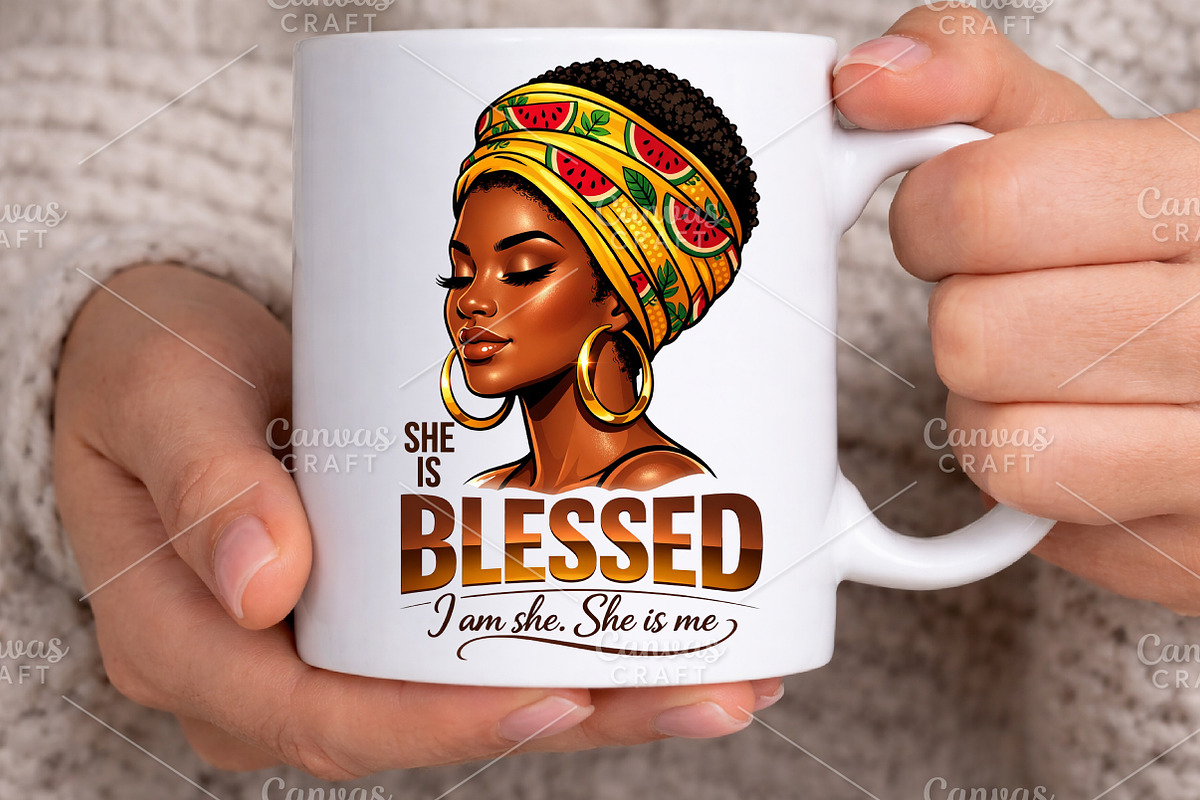 She is Blessed Black History Month, an Illustration by Canvas Craft (Photo 5 of 6)