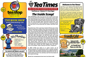 2 Page Newspaper Template