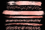 Rose Gold Paint Brush Strokes, a Texture Graphic by Nifty Template Studio (Thumbnail 4 of 5)