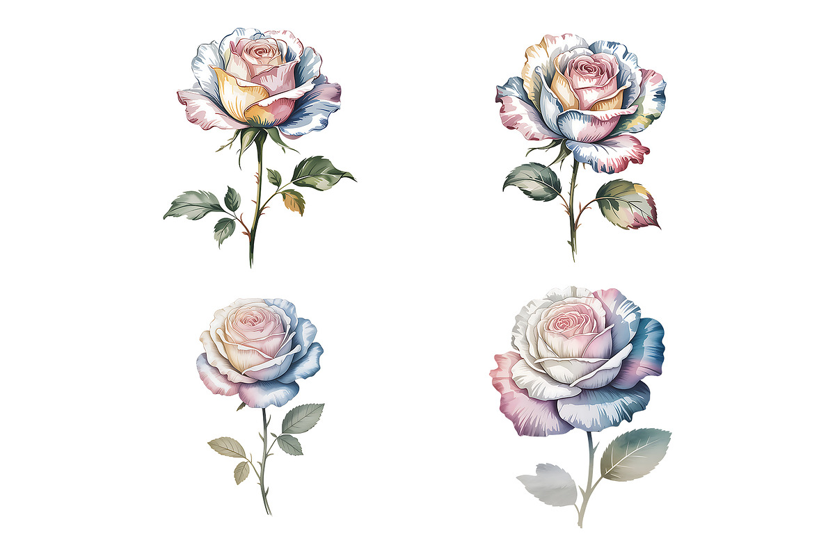 Watercolor Luxury Floral Clipart, a Decorative Illustration by ForhadGFX (Photo 12 of 13)