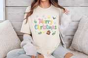 Merry Christmas Sublimation Design, an Illustration by Libby Wishes (Thumbnail 3 of 6)
