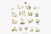 French Château watercolor clipart, a Decorative Illustration by Patishop Art (Thumbnail 8 of 10)