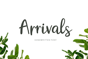 Arrivals, a Script Font by Larin Type Co. (Thumbnail 1 of 8)