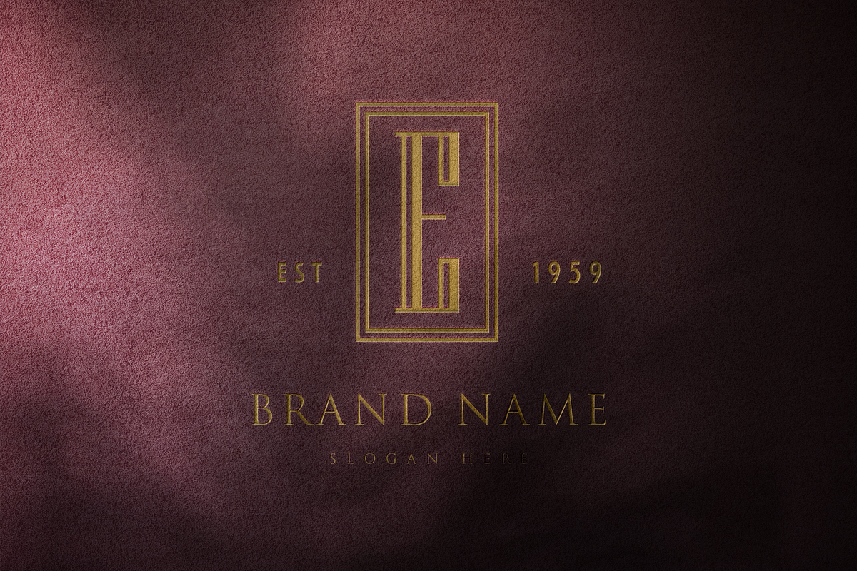E letter MINIMAL VINTAGE LOGOS, a Branding & Logo Template by Hamed Studio (Photo 4 of 6)