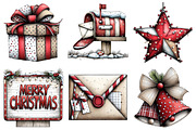 Christmas Clipart Bundle, an Illustration by Daily.Designs (Thumbnail 5 of 5)