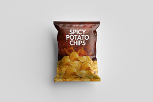 Chips packaging mockup Graphic Templ, an Advertising Mockup by Creative_A23