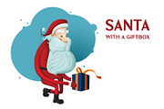 Santa With a GiftBox, a Graphic by Offshore Shop (Thumbnail 2 of 2)