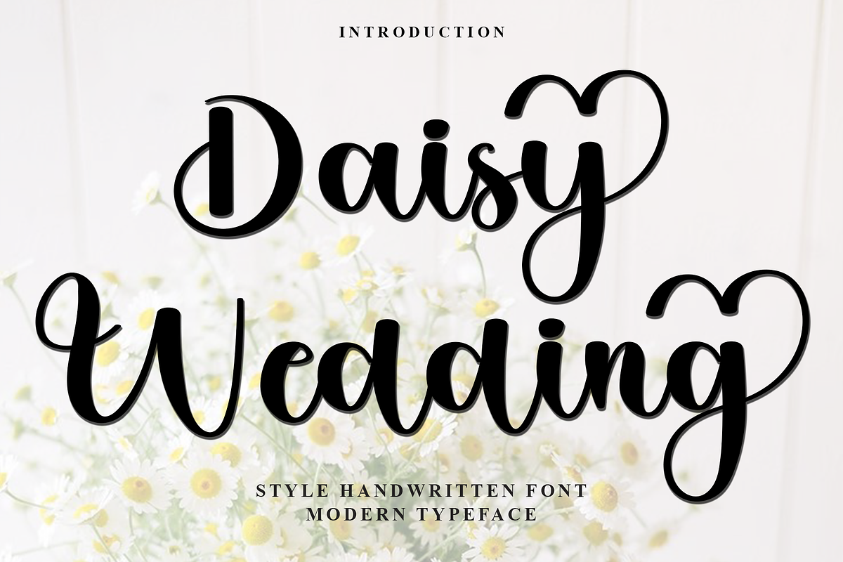 Daisy Wedding, a Handwritten Font by FreshTypeINK (Photo 1 of 7)
