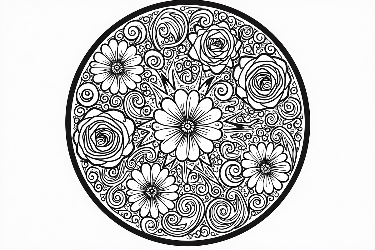 Mandala Cut Files for Cricut Crafts, an Illustration by musafir_fashion (Photo 2 of 9)
