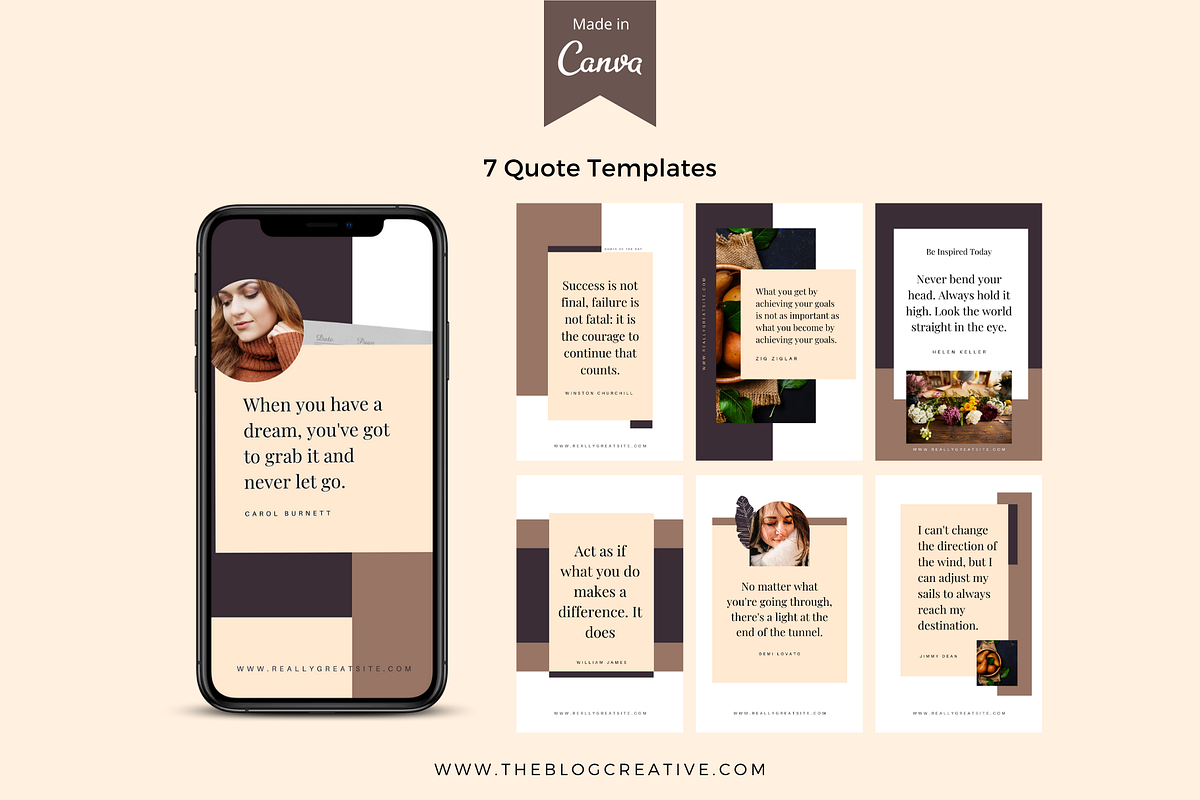 Allure Pinterest Marketing Kit Canva, a Marketing Template by The Blog Creative (Photo 9 of 10)