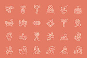 Beauty Icon Art Set, an Outline Icon by Prosymbols (Thumbnail 7 of 8)