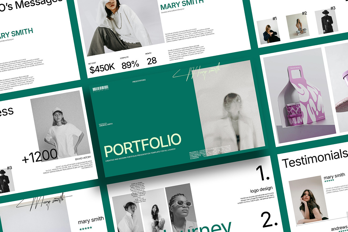 Minimal Portfolio Template, a Presentation Template by Templeste (Photo 4 of 5)