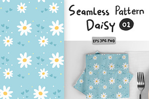 Daisy seamless pattern Vol 01