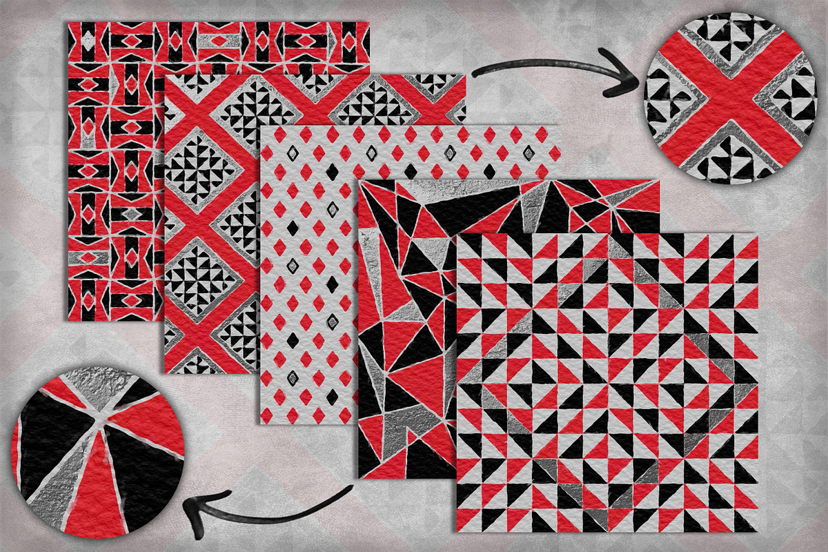Coral Geometric Pack preview 3