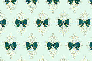 Decorative Bow Pattern, a Decorative Illustration by JYa_Design