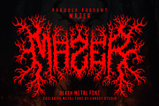 MAZER METAL – Death Metal Font, a Blackletter Font by Fonday Studio (Thumbnail 1 of 8)