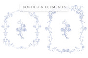 Rose Garden LineArt, a Decorative Illustration by AW Studios (Thumbnail 5 of 11)