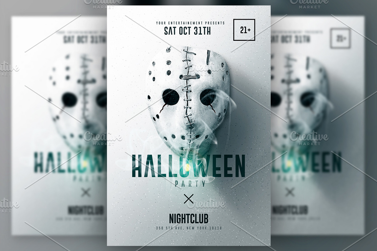 Halloween Minimalist Flyer v3, a Flyer Template by Rome B Creation (Photo 1 of 2)