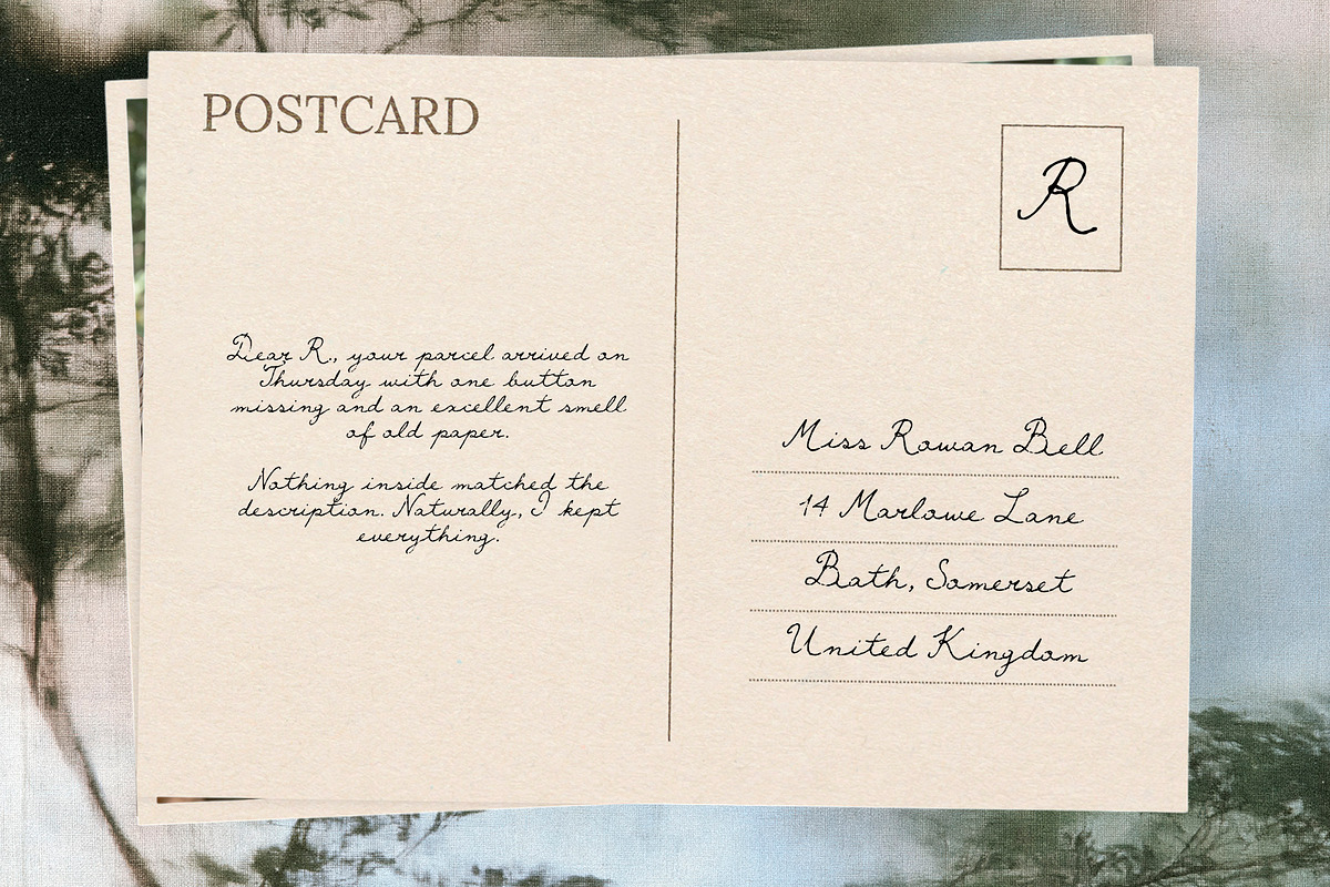 Rough Copy Handwritten Script, a Script Font by Mneme (Photo 3 of 9)