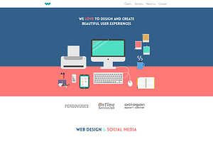 Flat Design Studio/Artist PSD