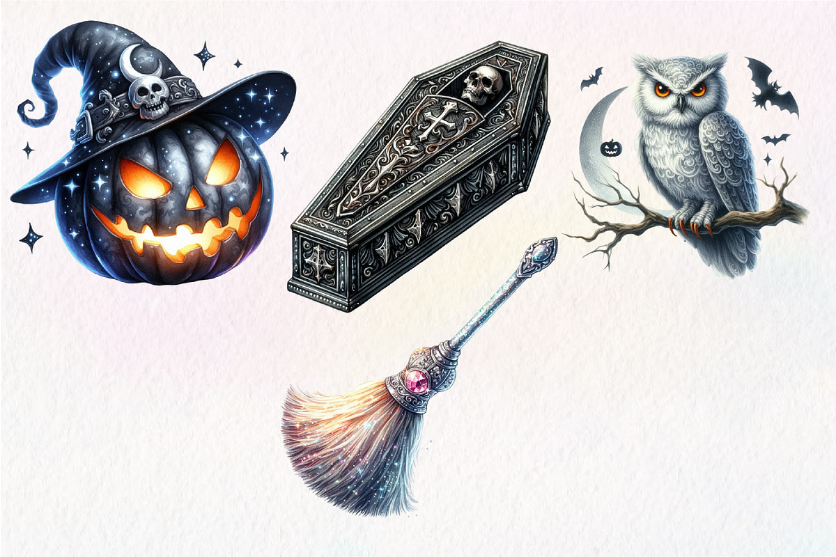 Sliver Halloween Clipart PNG, an Illustration by Dream Creation (Photo 5 of 5)