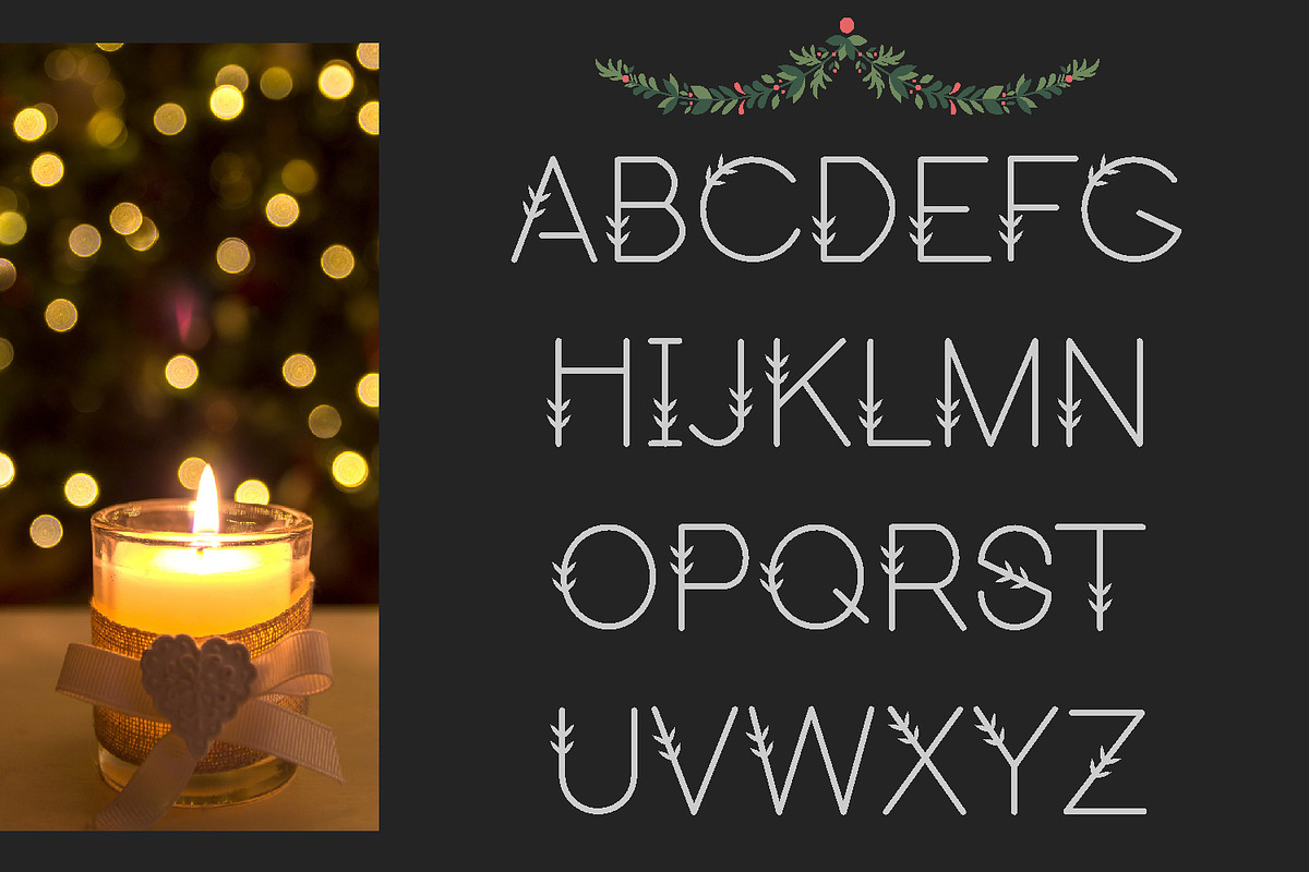 ChristmasTree Modern Sans Serif Font, a Sans Serif Font by Yiru Chen Studio (Photo 3 of 15)