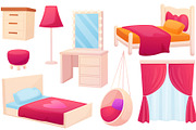 Girl bedroom elements. Chest of, an Object Illustration by LadadikArt (Thumbnail 2 of 3)
