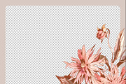 Vintage Dahlias Set, a Pattern Graphic by Marina Grau (Thumbnail 4 of 5)