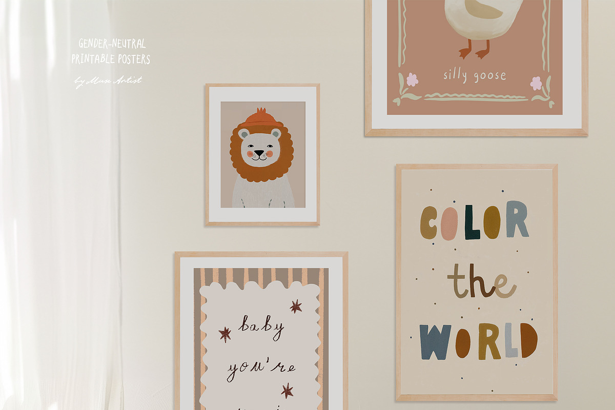 Pretty in Print - 150 Kids Posters, a Background Graphic by Muse Artist (Photo 16 of 16)