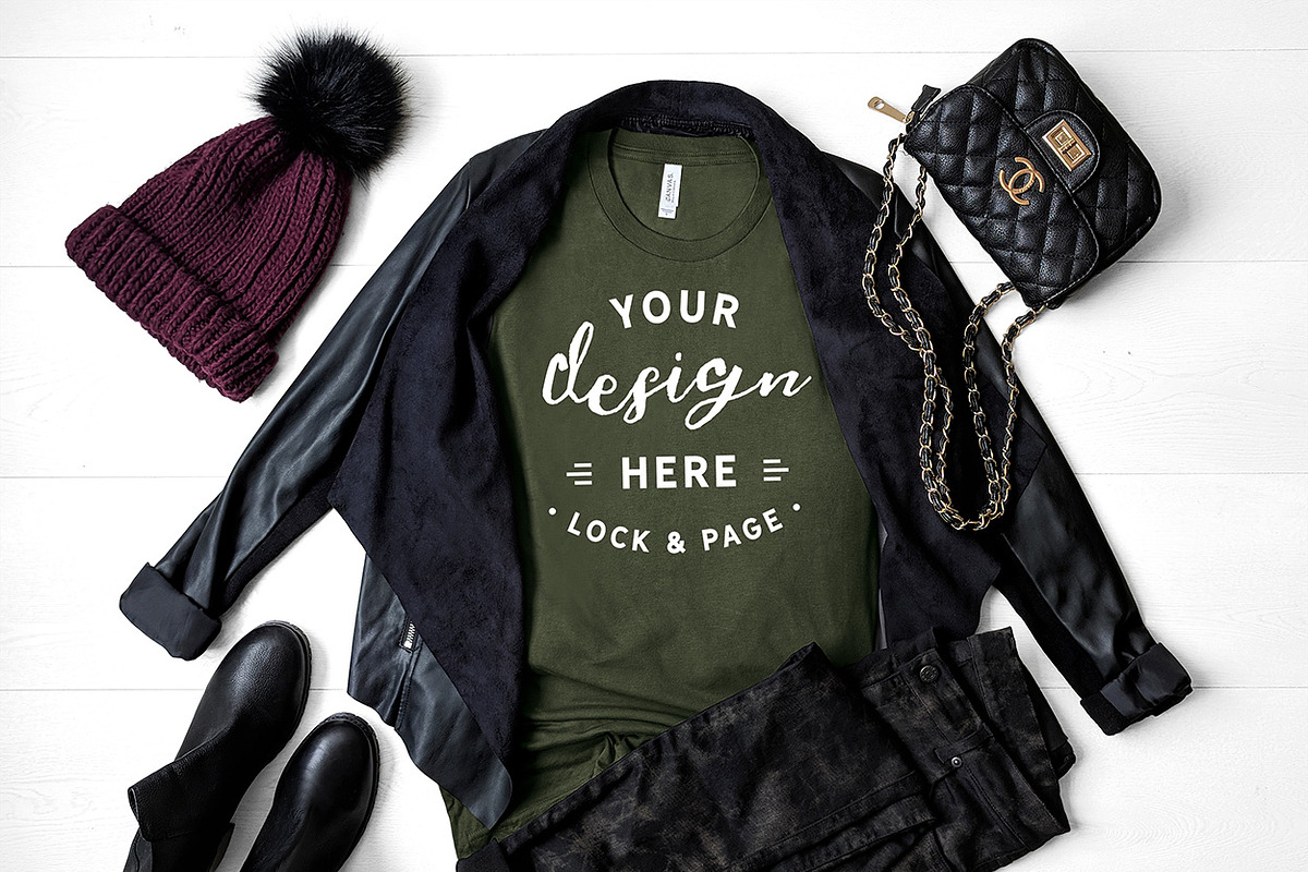 T-Shirt Mockup Bundle Bella Canvas, a Shirt Mockup by lock and page (Photo 48 of 71)