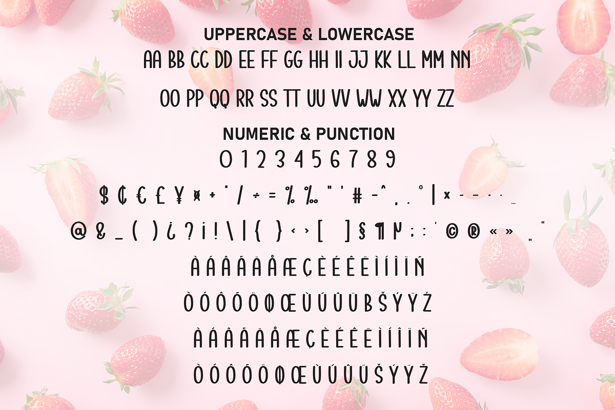 Strawberry | Script Font, a Script Font by Scratchones (Photo 7 of 8)