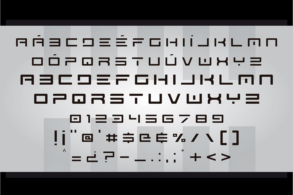 S P A C 3 - T E C H v 1 7 - T H I N, a Font by Qbotype Fonts (Photo 2 of 2)