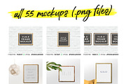 55 non-Photoshop Frame Mockups, a Print Template by Frisk Shop (Thumbnail 2 of 9)