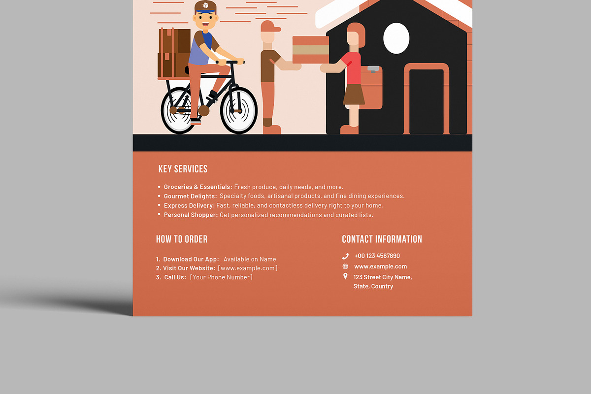 Online Home Delivery Service, a Flyer Template by MightyDesign (Photo 5 of 8)