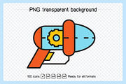 Futuristic Gun, Space Blaster Icons, an Icon by Designfour (Thumbnail 5 of 5)