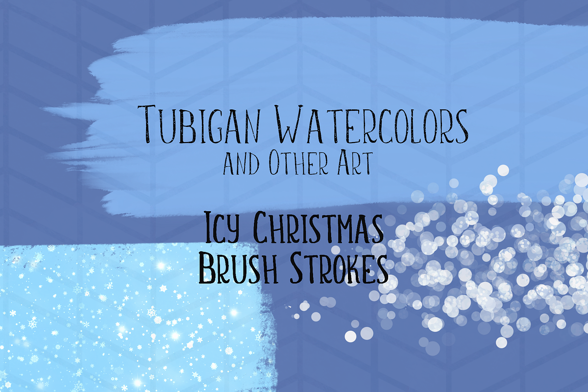 8 Brush Strokes for an Icy Christmas, a Texture Graphic by Tubigan Art (Photo 3 of 4)